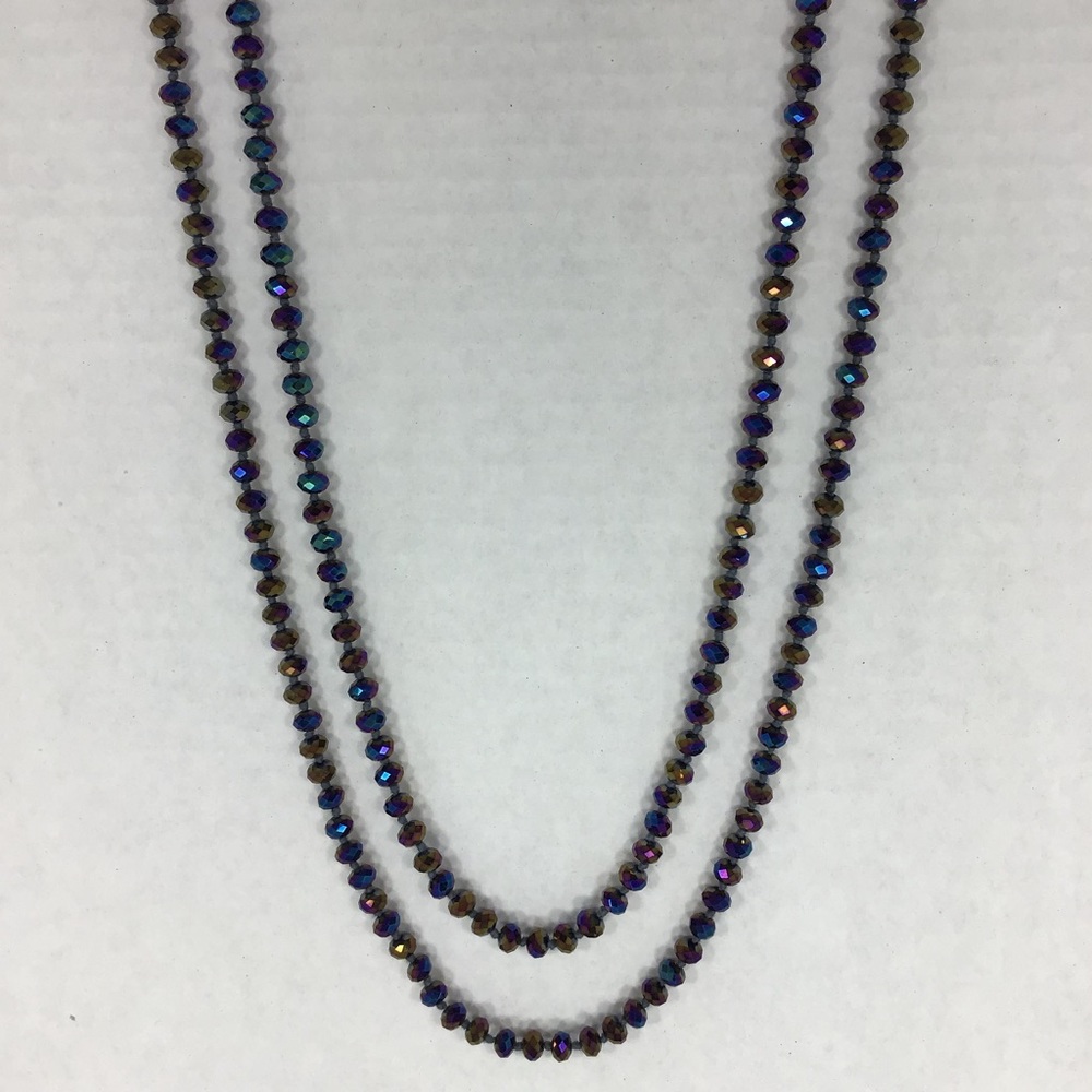 Facet bead necklace